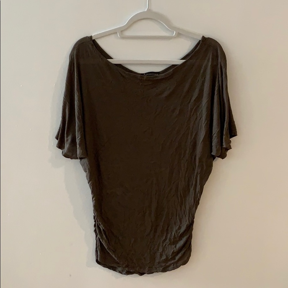 Olive green top